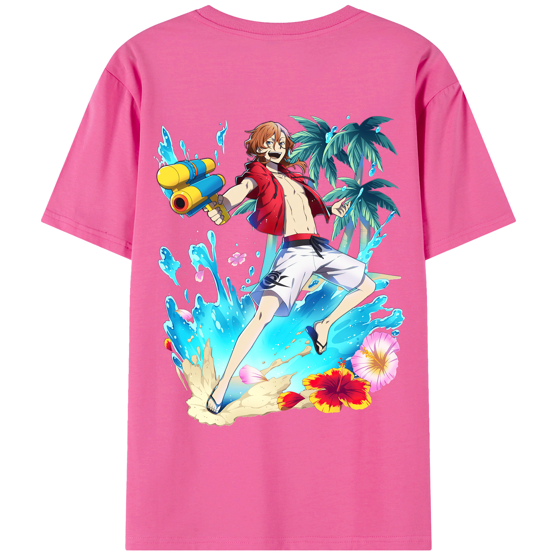 （画像用） 文豪ストレイドッグス Bungo Stray Dogs レディース半袖Tシャツ(バックプリント)